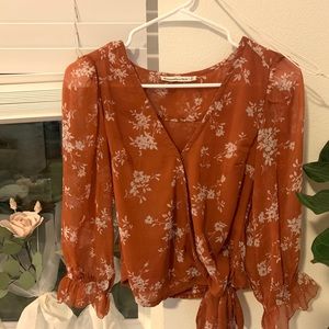 Abercrombie Floral Top (Size XS)